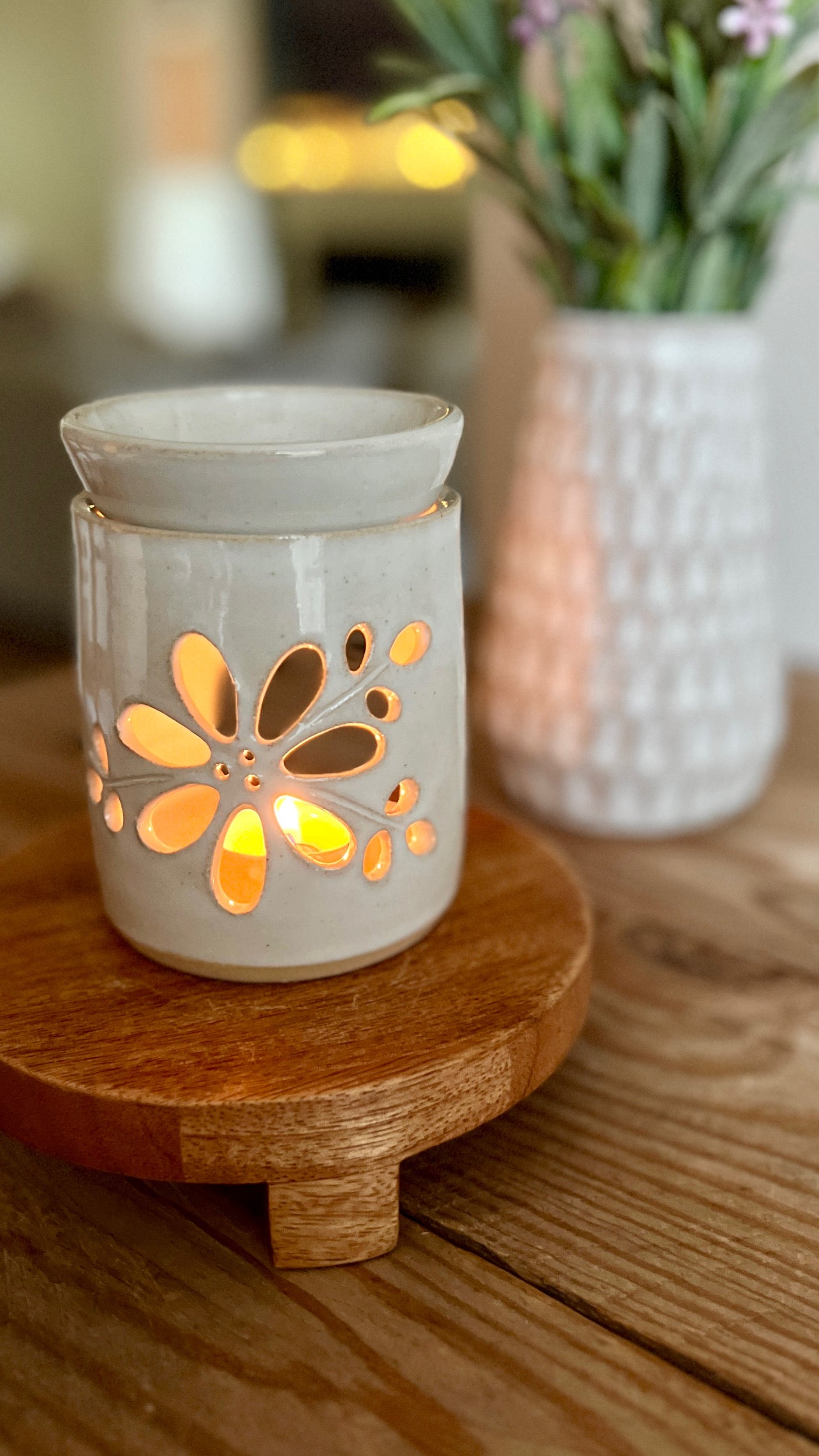 flower wax warmer