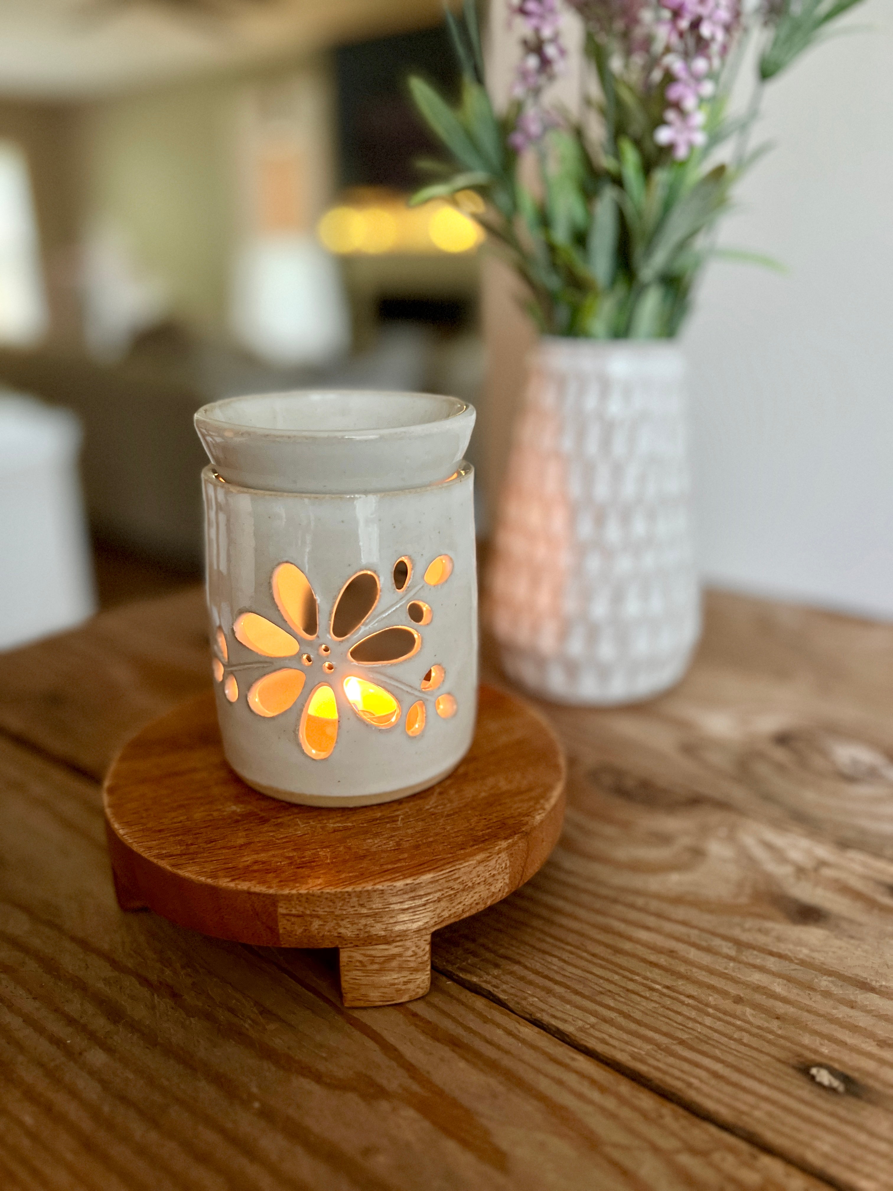 flower wax warmer