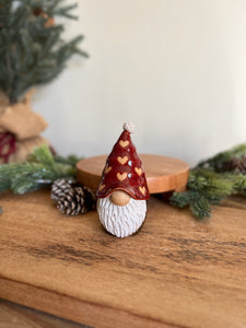 Valentine gnome ornament