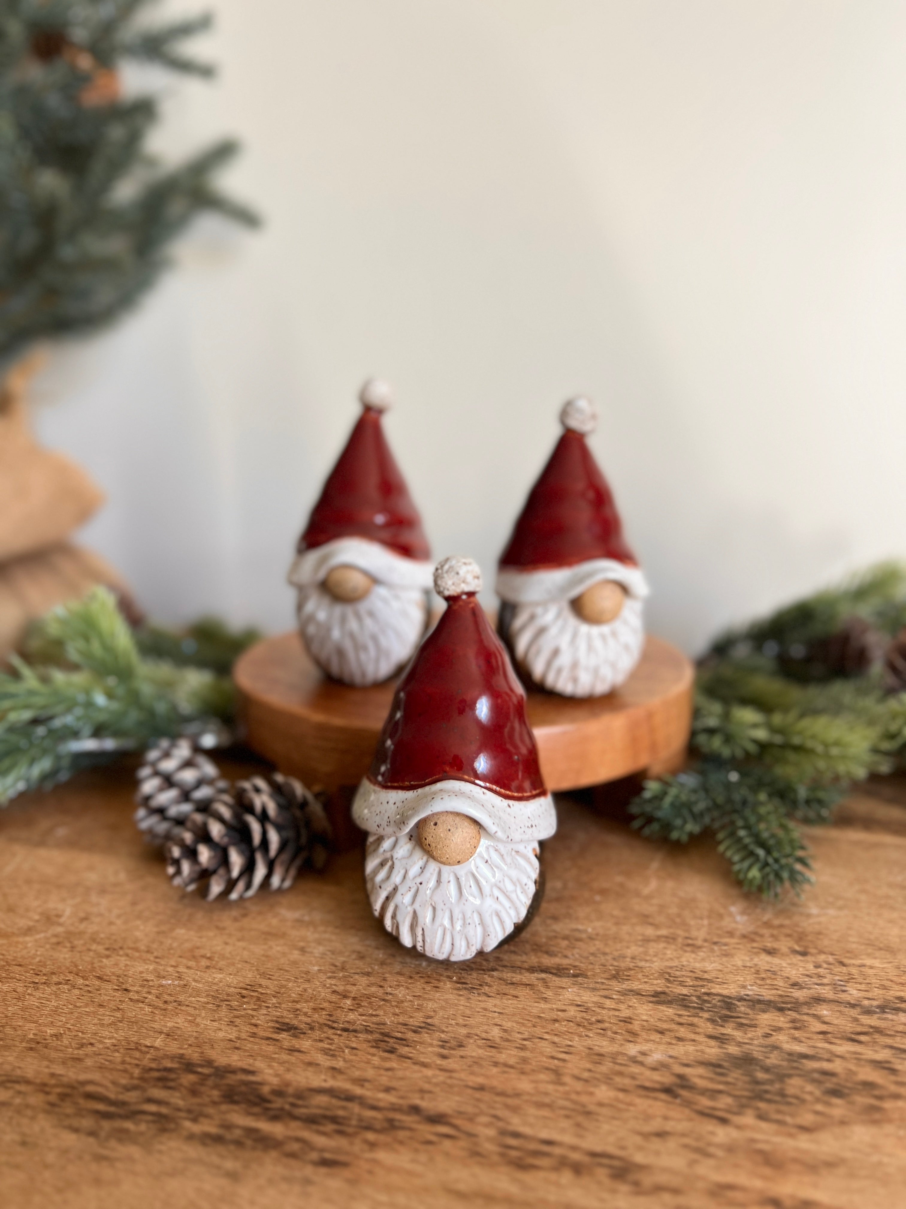 santa gnome ornament