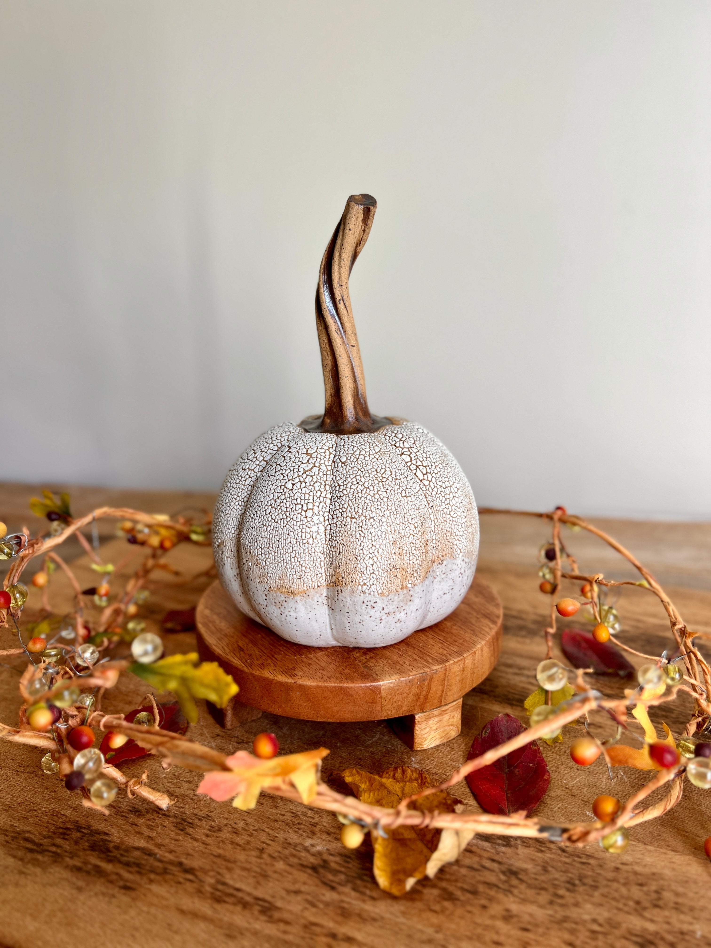 white crackle pumpkin #6