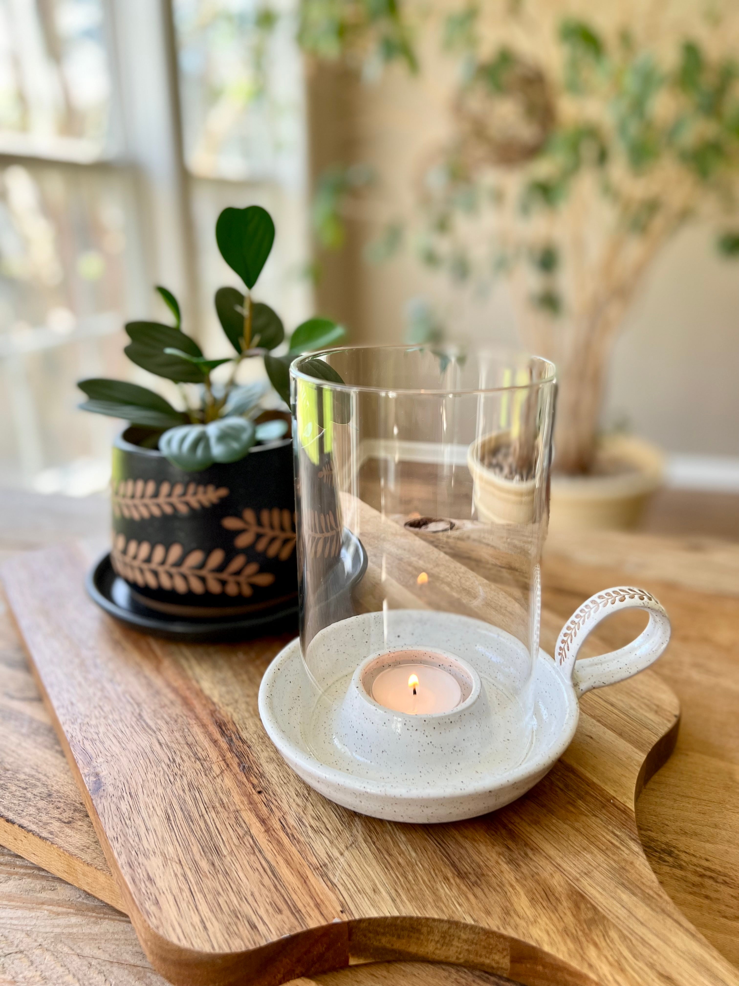 hurricane tealight candle holder