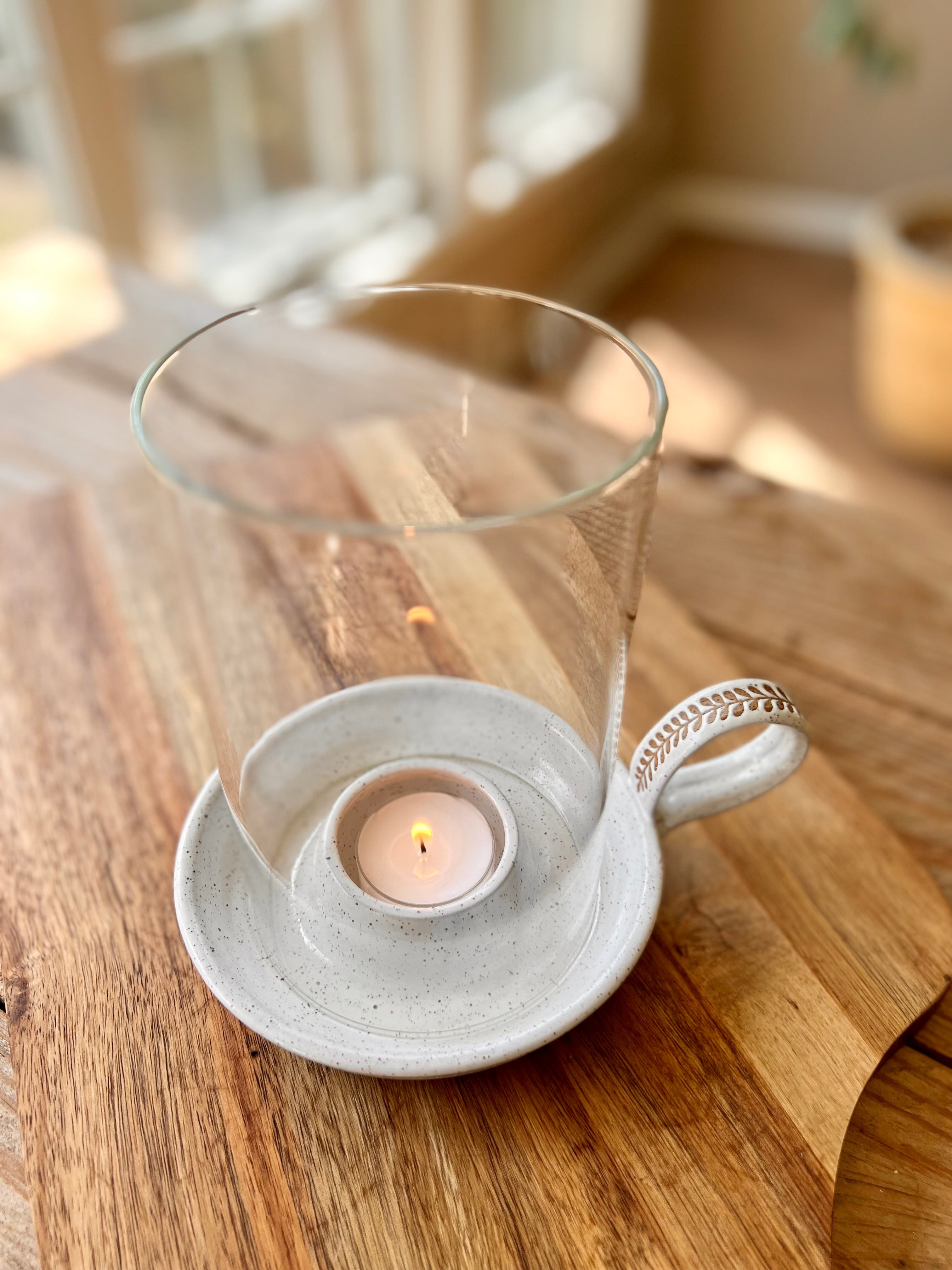 hurricane tealight candle holder