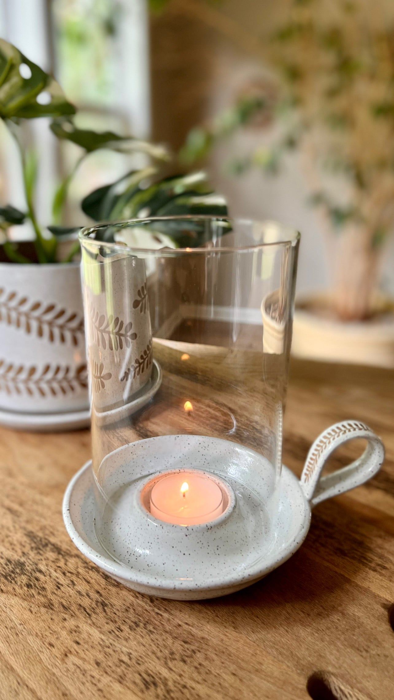 hurricane tealight candle holder